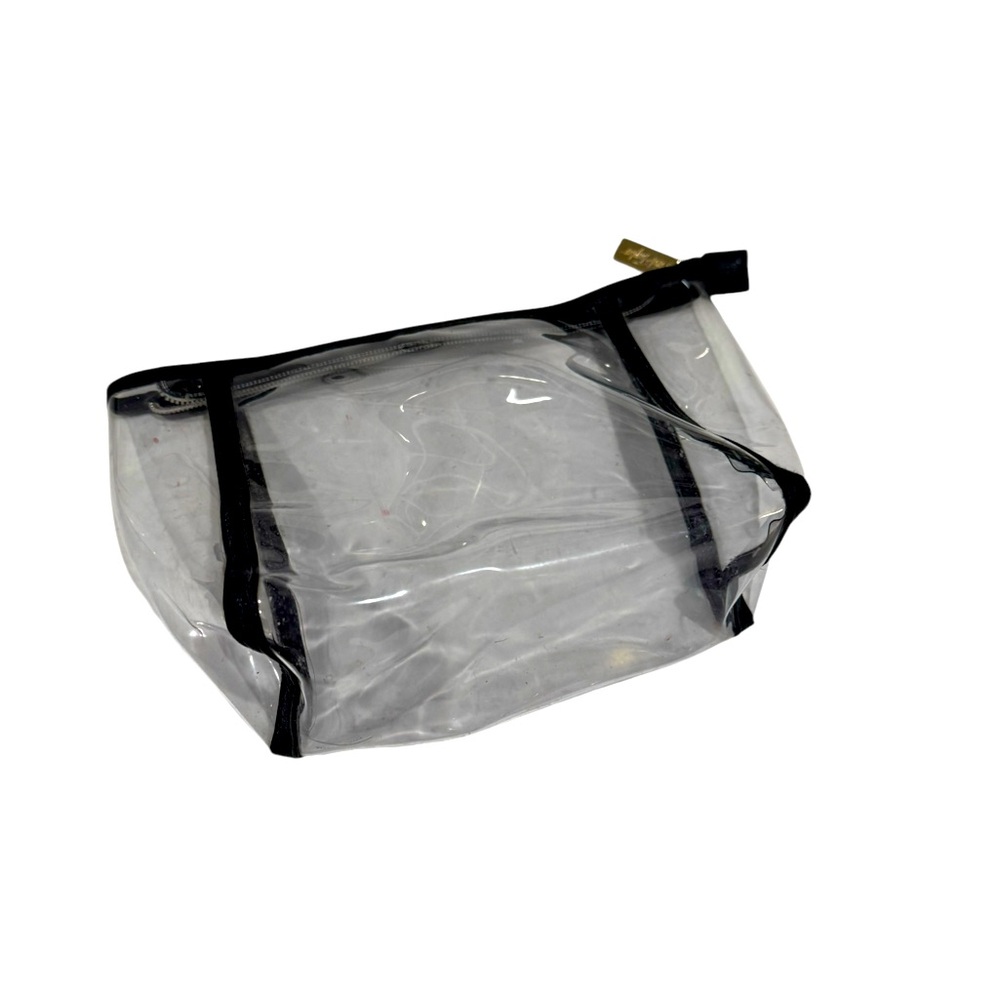 Lord & Taylor clear vinyl cosmetic bag. Gently worn.